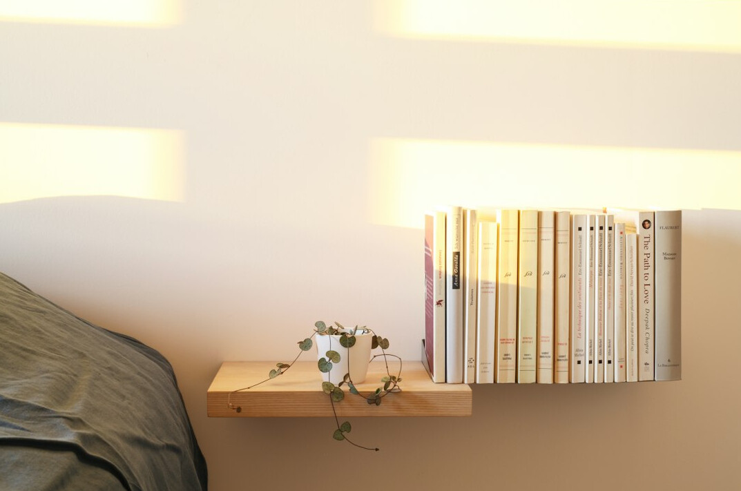 published book on shelf