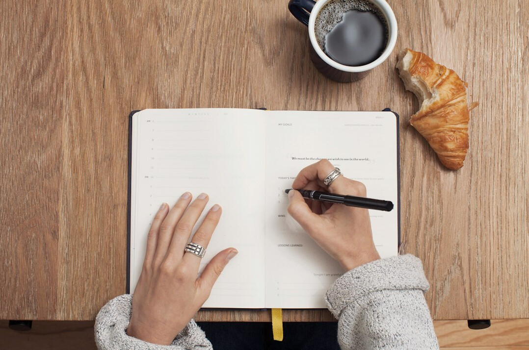 author editing manuscript